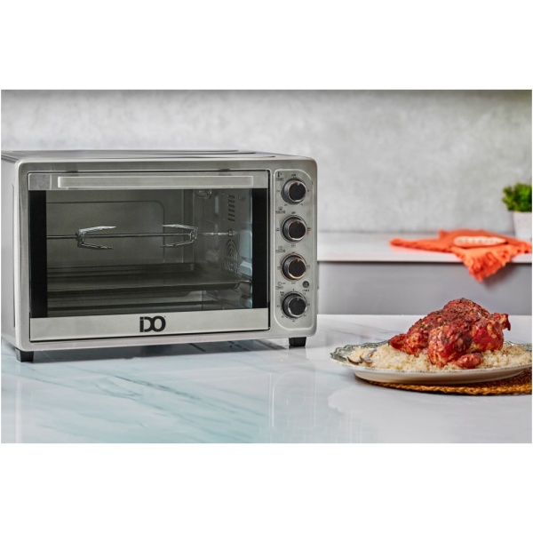IDO Double Glass Toaster Oven 50 Liters, Silver – TO50DG-SV - Image 5