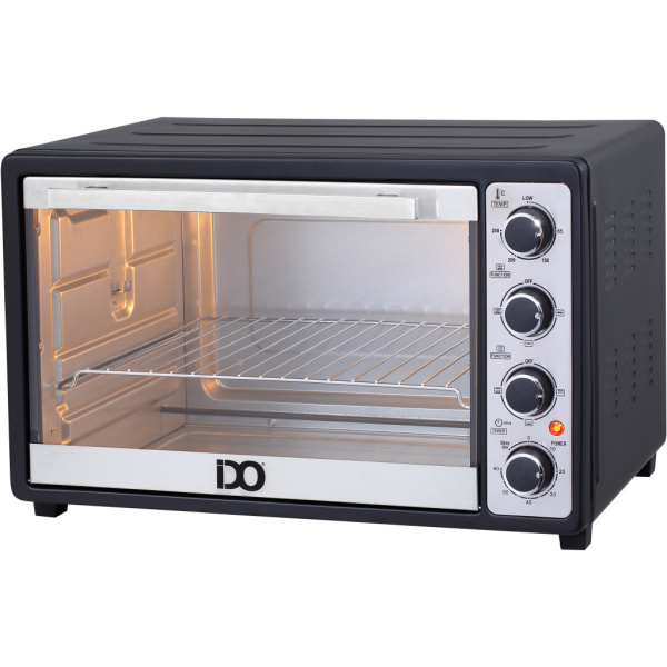 IDO Single Glass Toaster Oven 50 Liters, Black – TO50SG-BK - Image 3