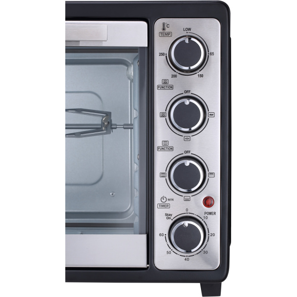 IDO Single Glass Toaster Oven 50 Liters, Black – TO50SG-BK - Image 5