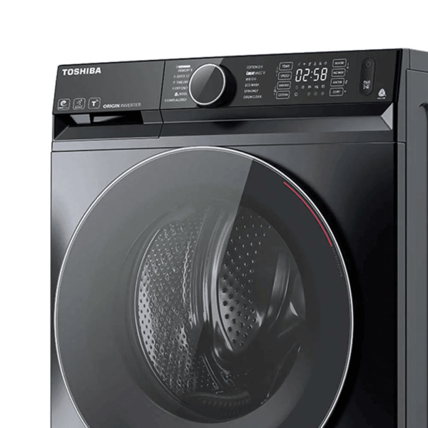 Toshiba T15 Series Front Load Inverter Washing Machine with Dryer, 9KG, Morandi Grey - TWD-BM100GF4EGMK - Image 2