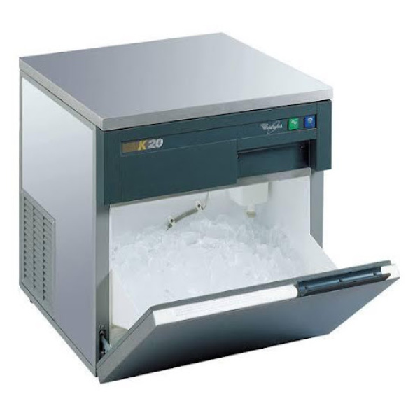 WHIRLPOOL STAINLESS STEEL ICE-CUBE MAKER 1 DOOR 10 KILOGRAMS STORAGE SILVER AGH326 - Image 2