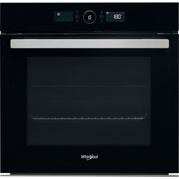 WHIRLPOOL BUILT-IN ELECTRIC OVEN 60 CM WITH FAN AND GRILL 73 L BLACK AKZ9 6230 NB