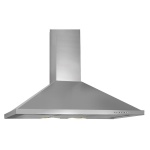 ELBA Chimney hood, 90 cm, stainless steel with glass, 3 speeds, Led light, Air extraction 550 m3/hr, timer, Metal filter to absorb fats, carbon filters to fresh air.