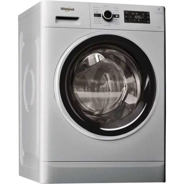 وايرلبول غسالة ملابس فول أوتوماتيك 8 كيلو انفرتر 1200 لفة ديجيتال سيلفر FWG 81284 SBS