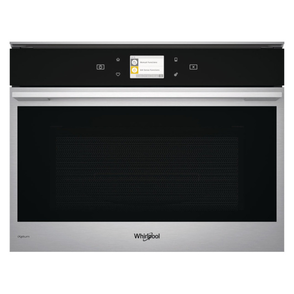 WHIRLPOOL BUILT-IN MICROWAVE 60 CM WITH GRILL DIGITAL TIMER SILVER AMW 834 IXL