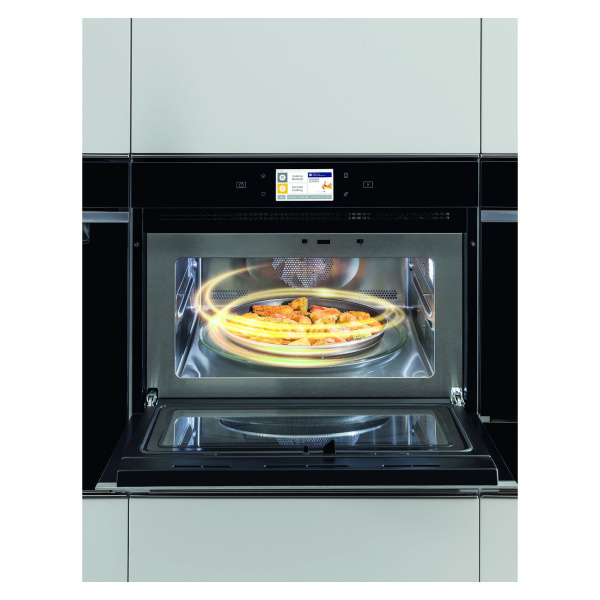 WHIRLPOOL BUILT-IN MICROWAVE 60 CM WITH GRILL DIGITAL TIMER SILVER AMW 834 IXL - Image 2