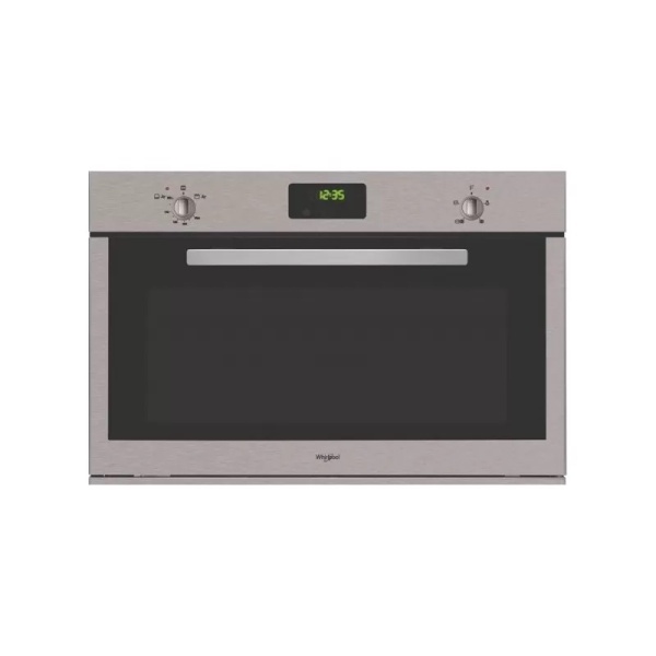 WHIRLPOOL BUILT-IN GAS OVEN 90 CM DIGITAL WITH FAN SILVER 88 L WGM A4F1 IX