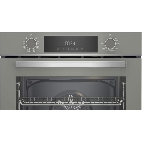 Beko 60cm 72L Built-In Electric Oven with Grill, Grey - BBIM17300MGD - Image 3