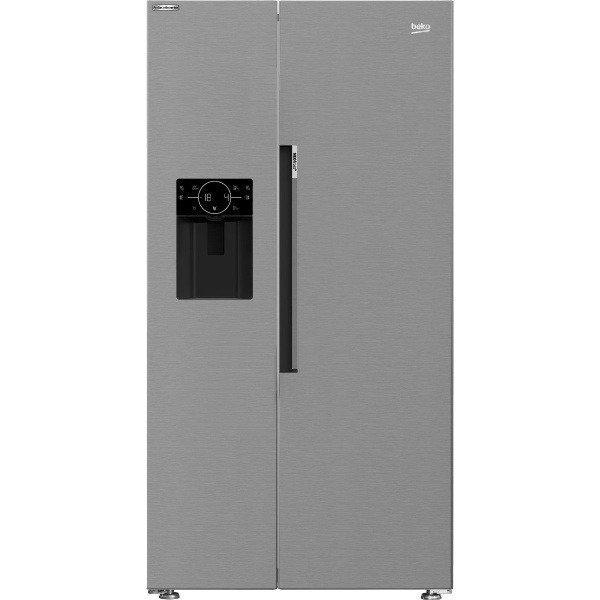 Beko No Frost Side by Side Refrigerator - 525 Litres - Harvest Fresh Technology - ProSmart Inverter Compressor - Direct Water and Ice Dispenser - LED Control Frontal - GN166130XB