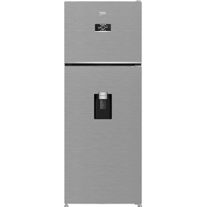 Beko 477 Liters Refrigerator - Double Doors - Harvest Fresh - Inverter Motor - Water Dispenser - Digital Control - B3RDNE500LDXB (Brushed Silver)