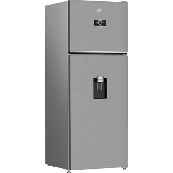 Beko 477 Liters Refrigerator - Double Doors - Harvest Fresh - Inverter Motor - Water Dispenser - Digital Control - B3RDNE500LDXB (Brushed Silver) - Image 2