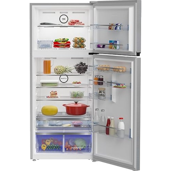 Beko 477 Liters Refrigerator - Double Doors - Harvest Fresh - Inverter Motor - Water Dispenser - Digital Control - B3RDNE500LDXB (Brushed Silver) - Image 3