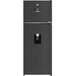 Beko 477 Liters Refrigerator - Double Doors - Harvest Fresh - Inverter Motor - Water Dispenser - Digital Control - B3RDNE500LXBR (Prepainted Dark Inox)