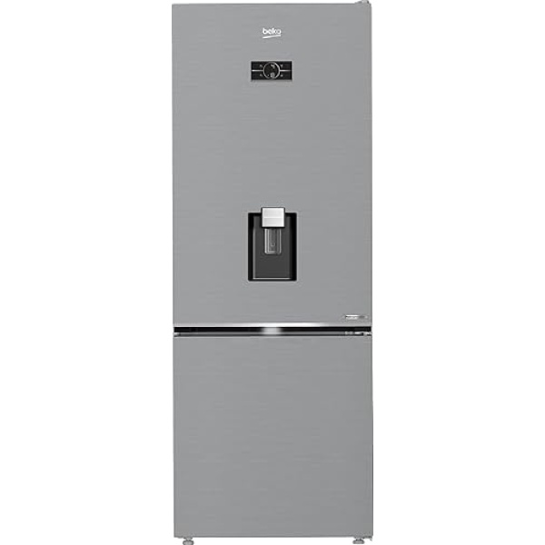 Beko No Frost Refrigerator - Combi (Bottom Freezer) - 490 Liters Net Capacity - Pro Smart Inveter Compressor - Harvest Fresh Technology - Titanium Inox - B5RCNE565HXPE