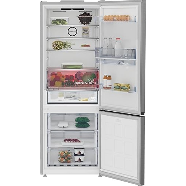 Beko No Frost Refrigerator - Combi (Bottom Freezer) - 490 Liters Net Capacity - Pro Smart Inveter Compressor - Harvest Fresh Technology - Titanium Inox - B5RCNE565HXPE - Image 4