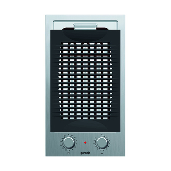 Gorenje Electric grill, 30 cm,stainless steel , front control, cast grill+timer- BBQ2400X