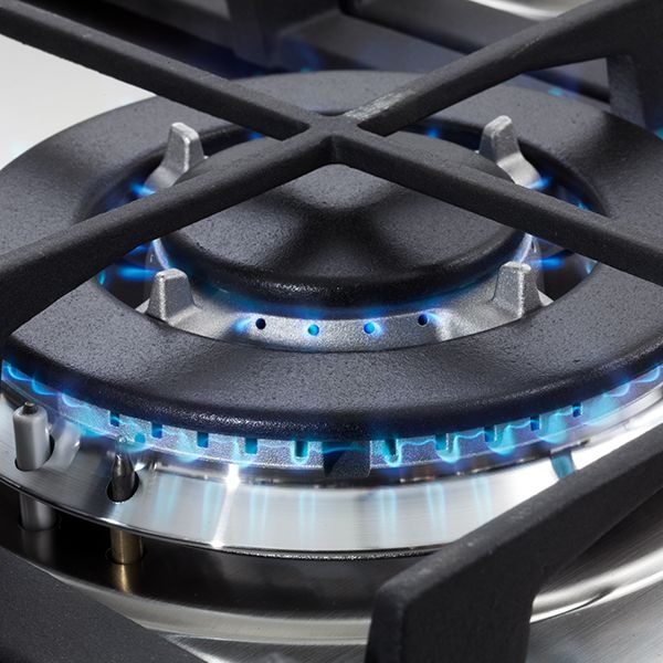 Elba Built-In Gas Hob, 5 Burners, 90CM, Black and Silver - E95-545 XN - Image 2
