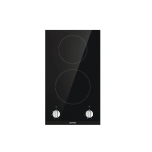 Gorenje Glass Ceramic Electric Hob, 2 Plates, 30cm, Black - EC321BCSC