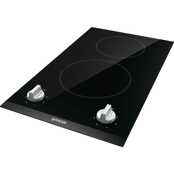 Gorenje Glass Ceramic Electric Hob, 2 Plates, 30cm, Black - EC321BCSC - Image 3
