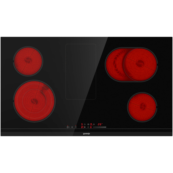 Gorenje Electrical hob, 90 cm, Glass ceramic, 5 burners, touch control, Boiling control, keep warm- ECS959BCSC - Image 3