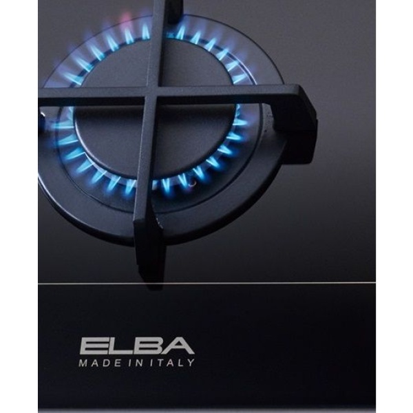 Elba Gas Built-In Hob, 4 Burners, Black - ELIO 65-445 CG - Image 3