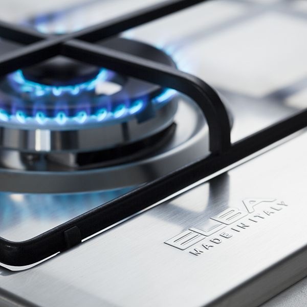Elba Elio Lite Gas Built-In Hob, 5 Burners, Stainless Steel- ELIO 75-545 L - Image 4