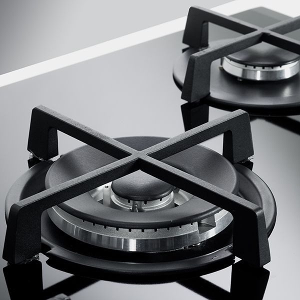 Elba Gas Built-In Hob, 5 Burners, Black-ELIO 95-545 CG - Image 2