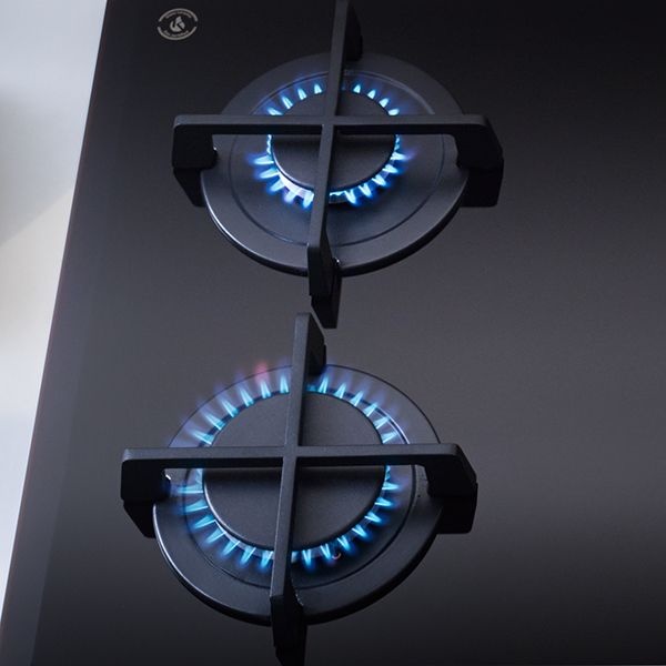 Elba Gas Built-In Hob, 5 Burners, Black-ELIO 95-545 CG - Image 3