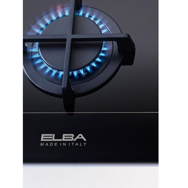 Elba Gas Built-In Hob, 5 Burners, Black-ELIO 95-545 CG - Image 4