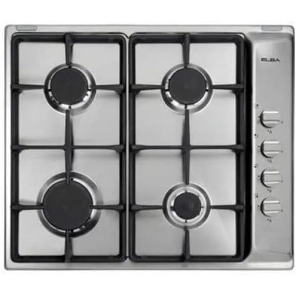Elba Built-In Hob 60 cm 4 Gas Burners Safety Stainless ES65-450X