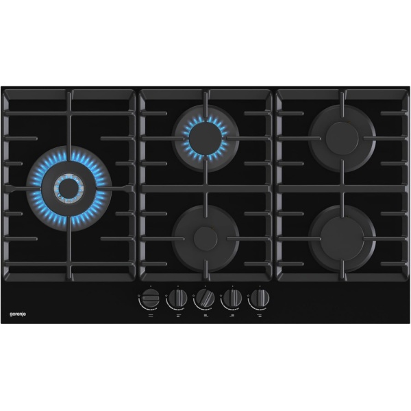 Gorenje Cooker - Gas Hob 90 cm 5 Burners Ceramic Glass Auto Ignition Full Safety - GCW951B