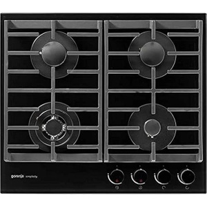 Gorenje  Gas Flat Stove - 4 Burners Black, 60 CM- GKTG6SY2B