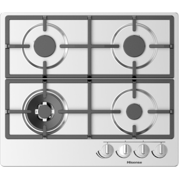 Hisense Built In Gas Hob, 4 Burners, 60 cm, Stainless Steel - GM663XHF