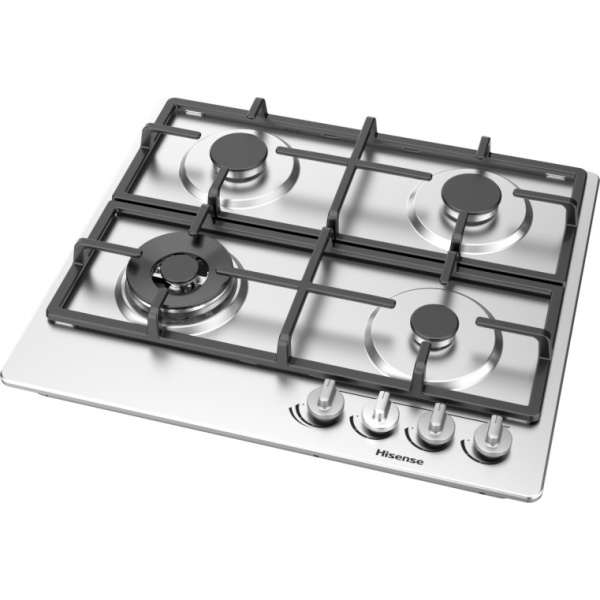 Hisense Built In Gas Hob, 4 Burners, 60 cm, Stainless Steel - GM663XHF - Image 2