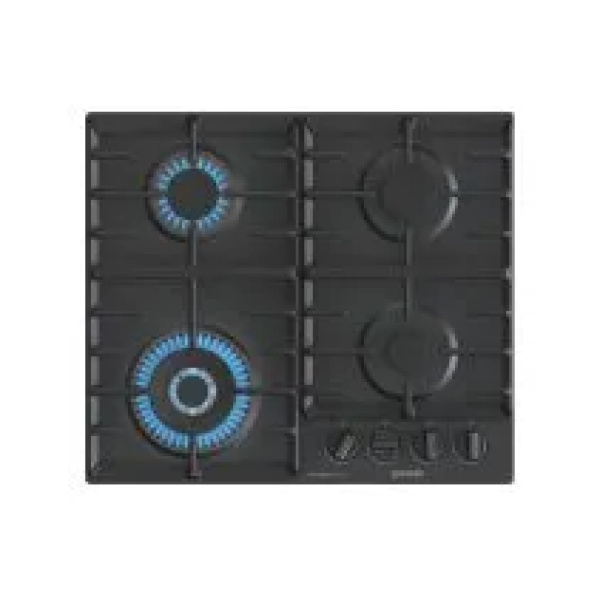 Gorenje Built-In Gas Hob 60 cm 4 Burners Cast Iron Black GW642B