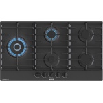 Gorenje , 90 cm Built In Gas Hob, 5 Gas Burners, Cast Iron Pan Support, One Hand Ignition, Balck,Gw951Mb