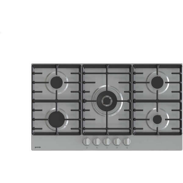 Gorenje  Stainless Steel Built-in Gas Hob with 5 Burners, 90 cm - Stainless- GW9C51X
