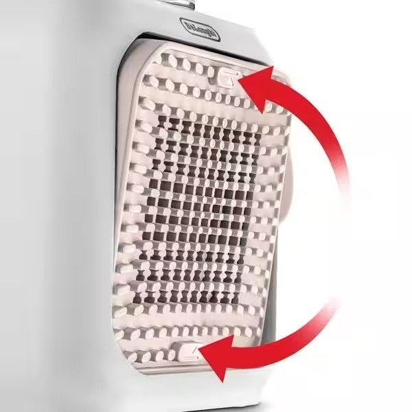 ⁦دفاية بمروحة ديلونجي Capsule Desk Ceramic، بقوة 360 وات، بينك - HFX10B03.PK⁩ - الصورة ⁦2⁩
