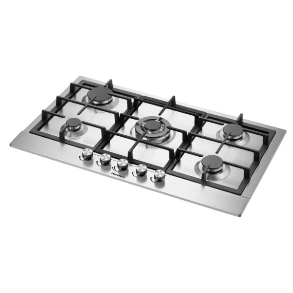 Hisense Built In Gas Hob, 5 Burners, 90 cm, Stainless Steel - HHU90GASS01- BY RAYA - Image 4