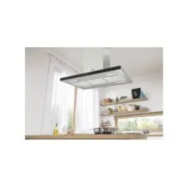 Gorenje Freestanding island decorative Hood 90 cm, Touch control, Max. noise level: 60 dB(A)re 1 pW,  Maximum extraction rate by extraction operation: 400 m³/h, Airflow boost position (PowerBoost 1) - extraction: 675 m³/h-IHT943E6XGB - Image 4