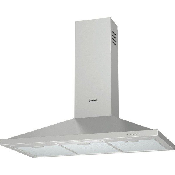 Gorenje Freestanding Wall Chimney Cooker Hood, 90cm, Silver - PWHC928EX - Image 2