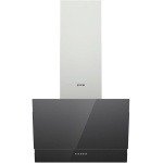 Gorenje Decorative hood, 60 cm, Air extraction 298 m³/h, stainless steel (anti fingerprint) and glass, 3 speeds level, Mechanical control, Black, PWHI628EB