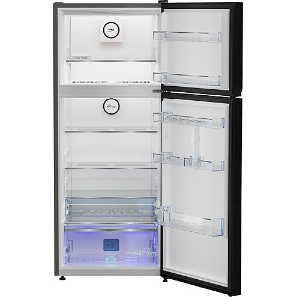 BEKO Fridge Freezer, 420L Gross, 367L Net No-Frost, Black, 70 cm Width, RDNE420K02DXITEGB - Image 4