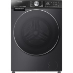 Hisense Front Load Full Automatic Washing Machine With Dryer, 10.5 kg, Inverter Motor, Black - WD5S1045BB-BY RAYA