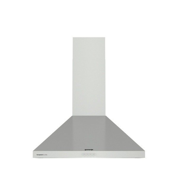 Gorenje Freestanding wall chimney cooker hood, Button control, Max. noise level: 68 dB(A)re 1 pW, Maximum extraction rate by extraction operation: 680 m³/h-WHC624EX
