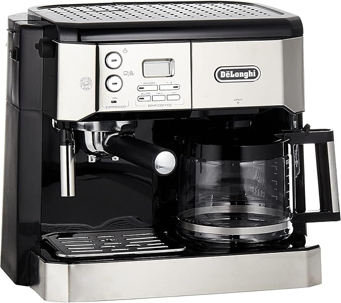 DeLonghi BCO431.S Dual Function Coffee Machine Espresso And Drip Coffee,Espresso Machine,Silver/Black (international warranty)