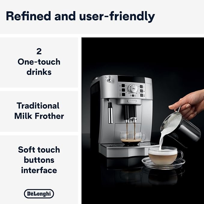 DeLonghi Magnifica S Bean-To-Cup Coffee Machine - Silver-ECAM 22.110.SB (international warranty) - Image 3