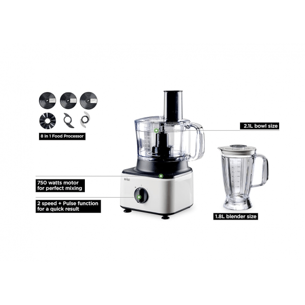 محضر طعام براون - ٧٥٠ واط - FP0145WH - الصورة 2