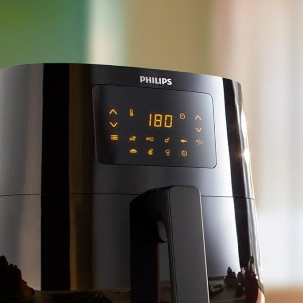 ⁦قلايه فيليبس إسينشال إير فراير XL الرقمية، سعة 6.2 لتر/2.65 رطل، مزودة بتقنية الهواء السريع، وسلة تنظيف سهلة، لون أسود - HD9270/90⁩ - الصورة ⁦4⁩