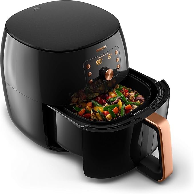 قلايه فيليبس الهوائية ١٫٤ كجم، مستشعر ذكي كبير جدًا، HD9860/94 - ضمان دولي - الصورة 5